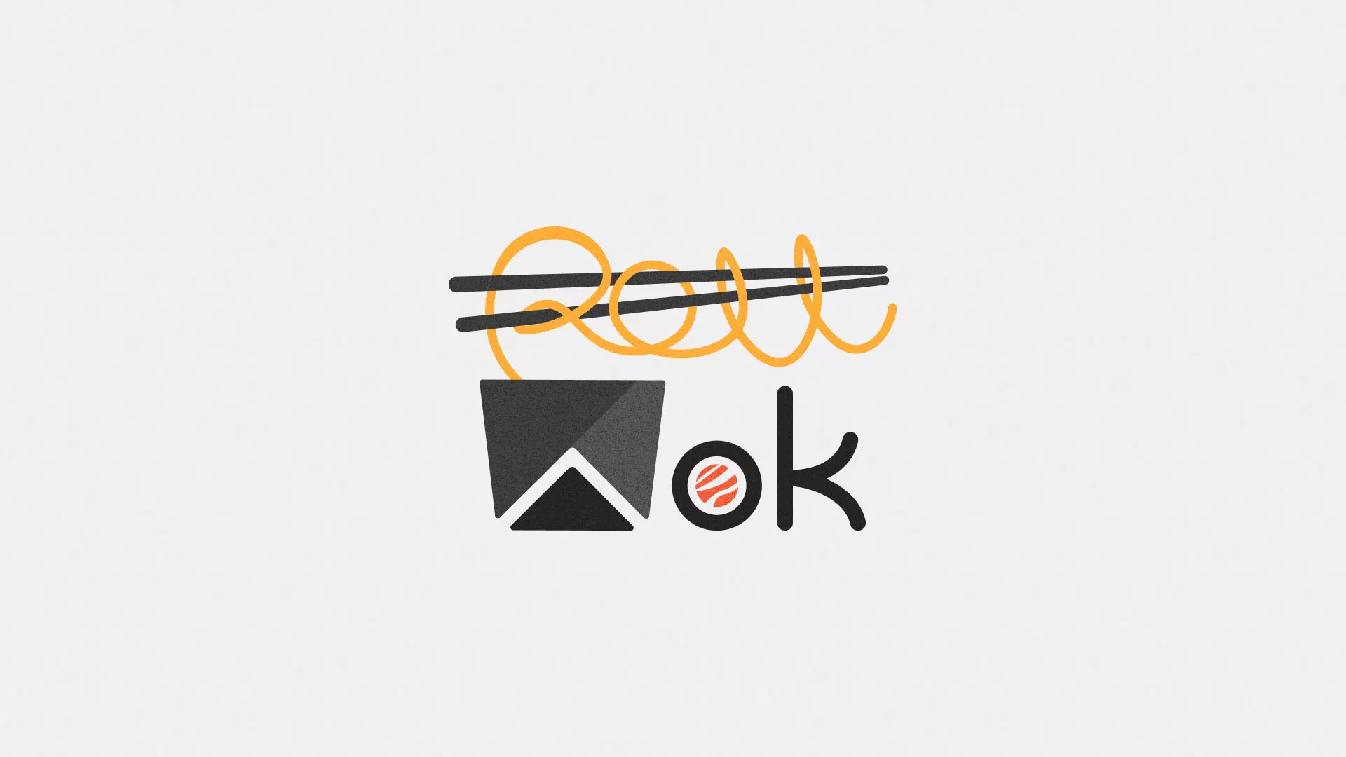 Разработка логотипа суши-бара «Roll Wok Club» в Еманжелинске